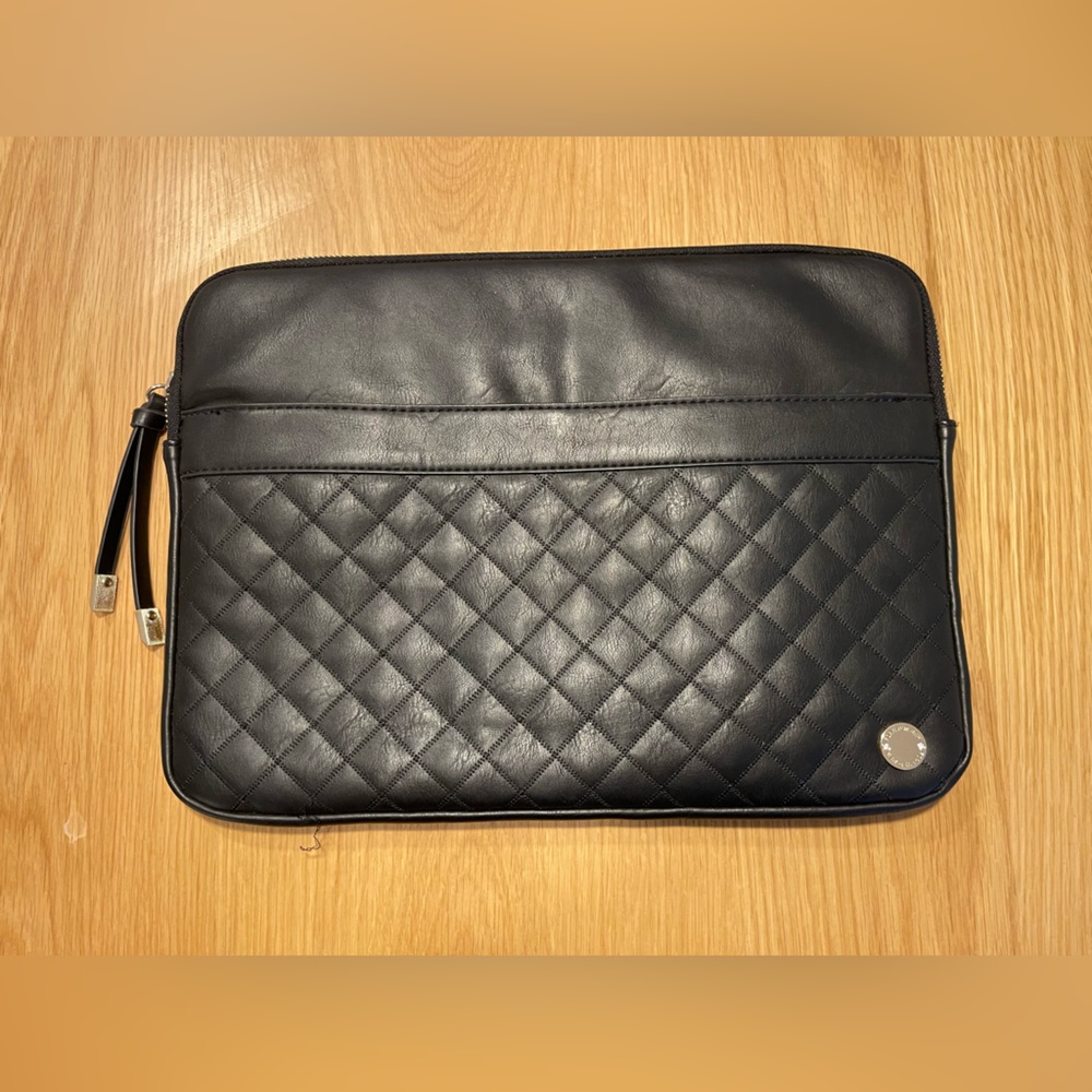 Laptop Sleeve - Forever New in black vegan leather